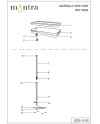 MARSALA * PIE SALON LED 55+45W BLANCO